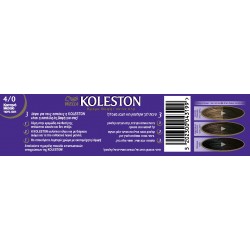 Koleston Cream Dye Tube 4/0 Medium Brown - Wella