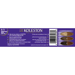Koleston Cream Color Tube 8/3 Blonde Light Gold - Wella